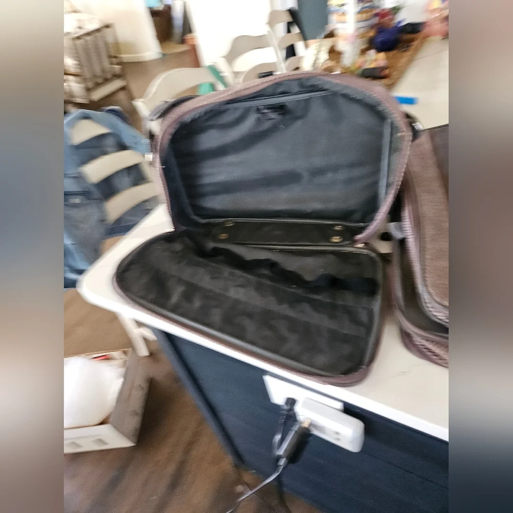 Samsonite Men's Taupe and Black Laptop Briefcase Set - 2 Pieces
